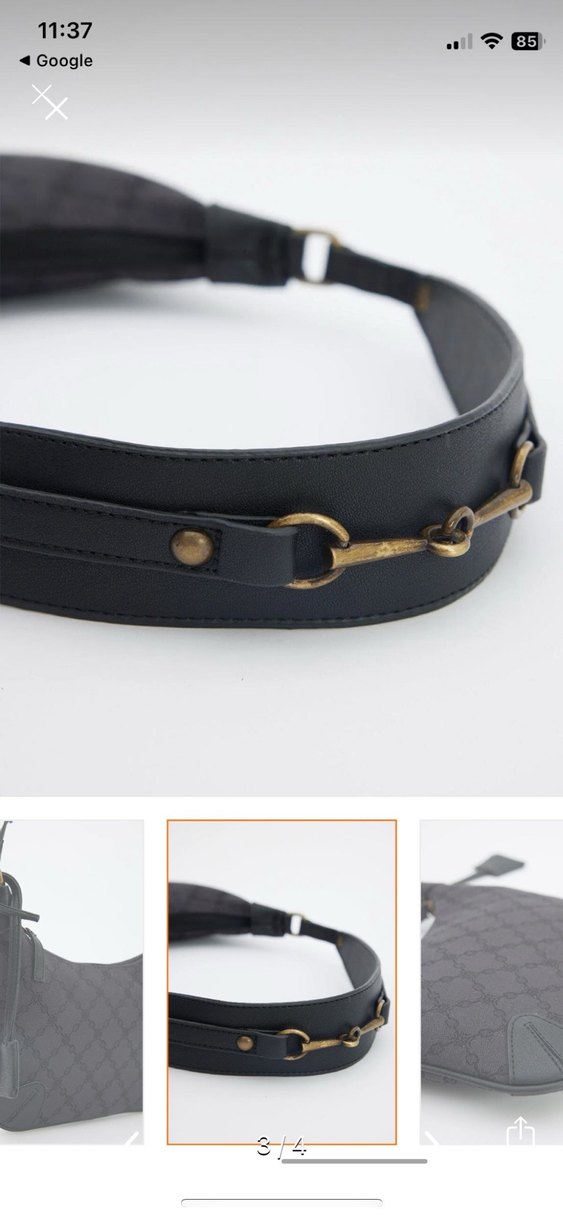 Siyah Kemerli Kadın Omuz Çantası- MANUKA - Görsel 2