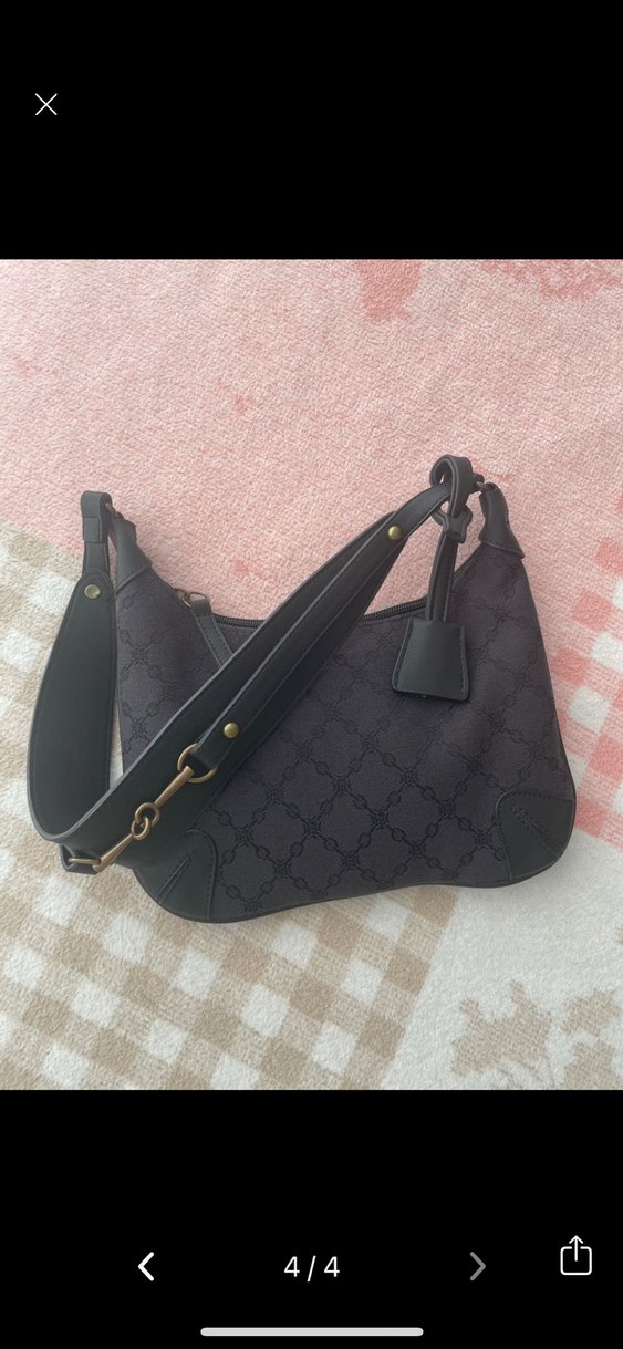 Siyah Kemerli Kadın Omuz Çantası- MANUKA - Görsel 3