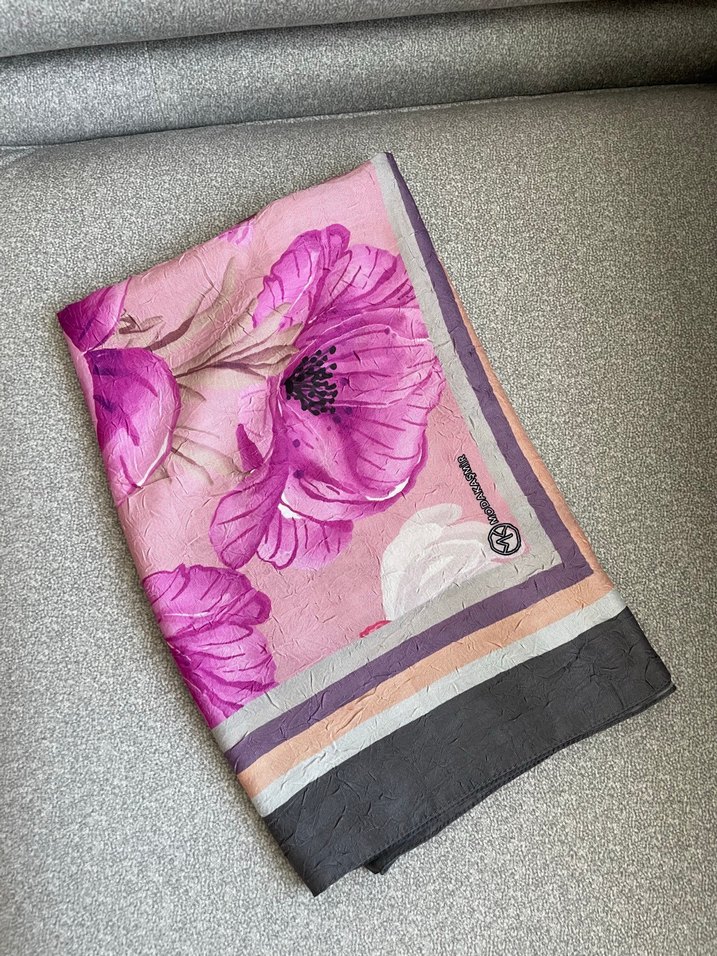 Pembe Gri Modakaşmir şal - Görsel 3