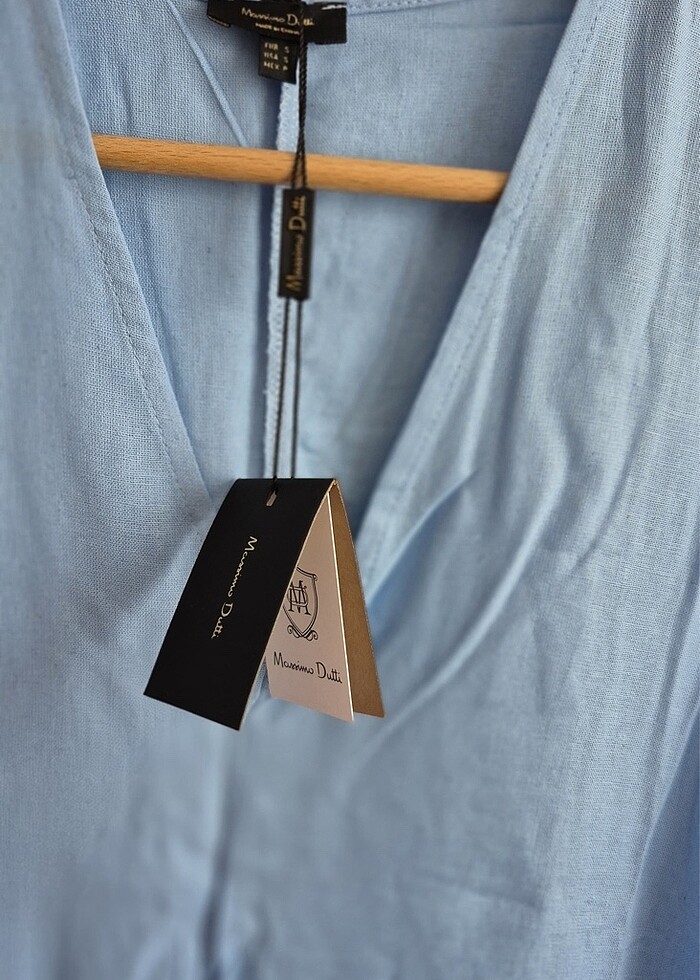 Masaimo Dutti ham keten elbise - Görsel 5