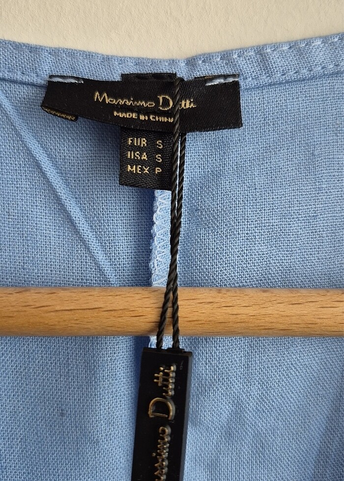 Masaimo Dutti ham keten elbise - Görsel 4