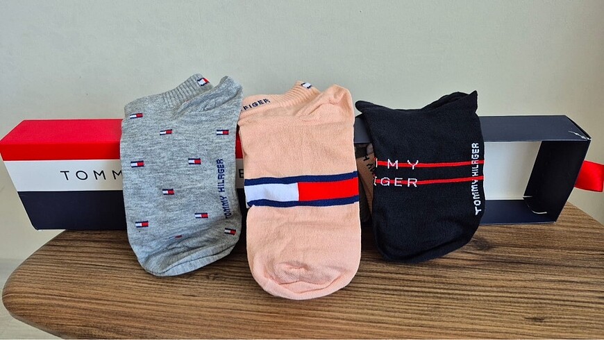 Tommy Hilfiger 6?lı kokulu bambu çorap - Görsel 5