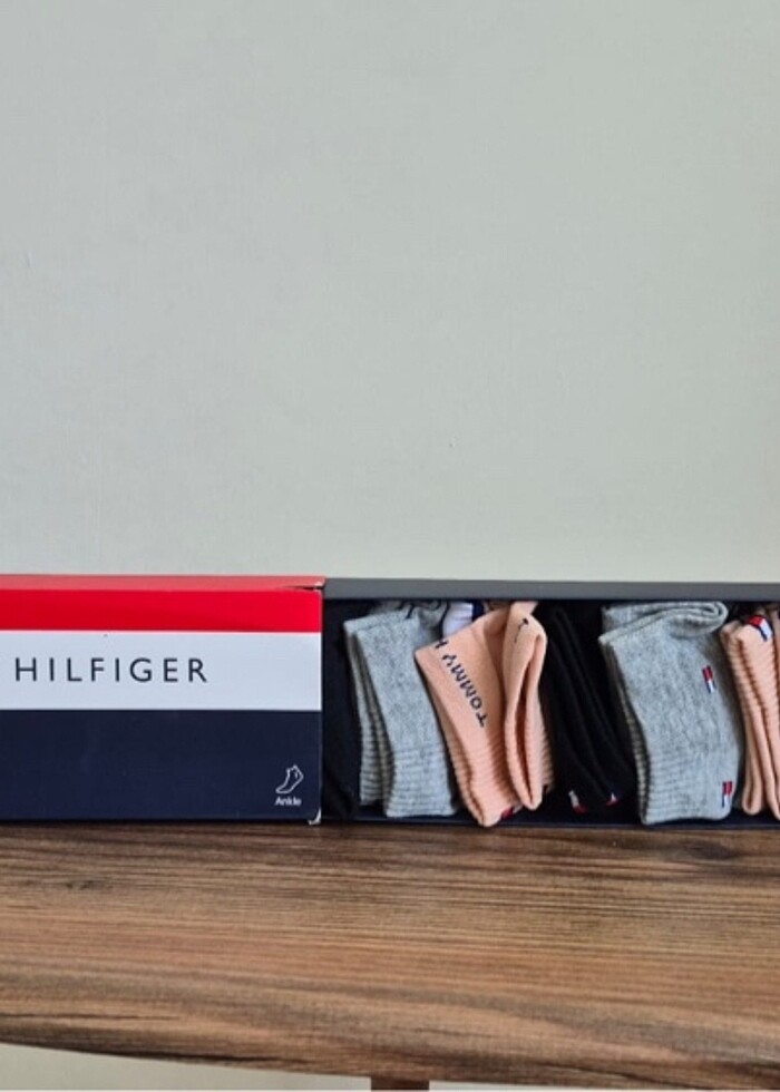 Tommy Hilfiger 6?lı kokulu bambu çorap - Görsel 3