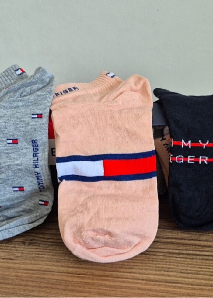 Tommy Hilfiger 6?lı kokulu bambu çorap - Görsel 5