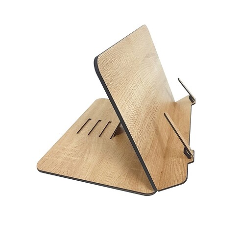 Ahşap Kitap Okuma ve Tablet Standı