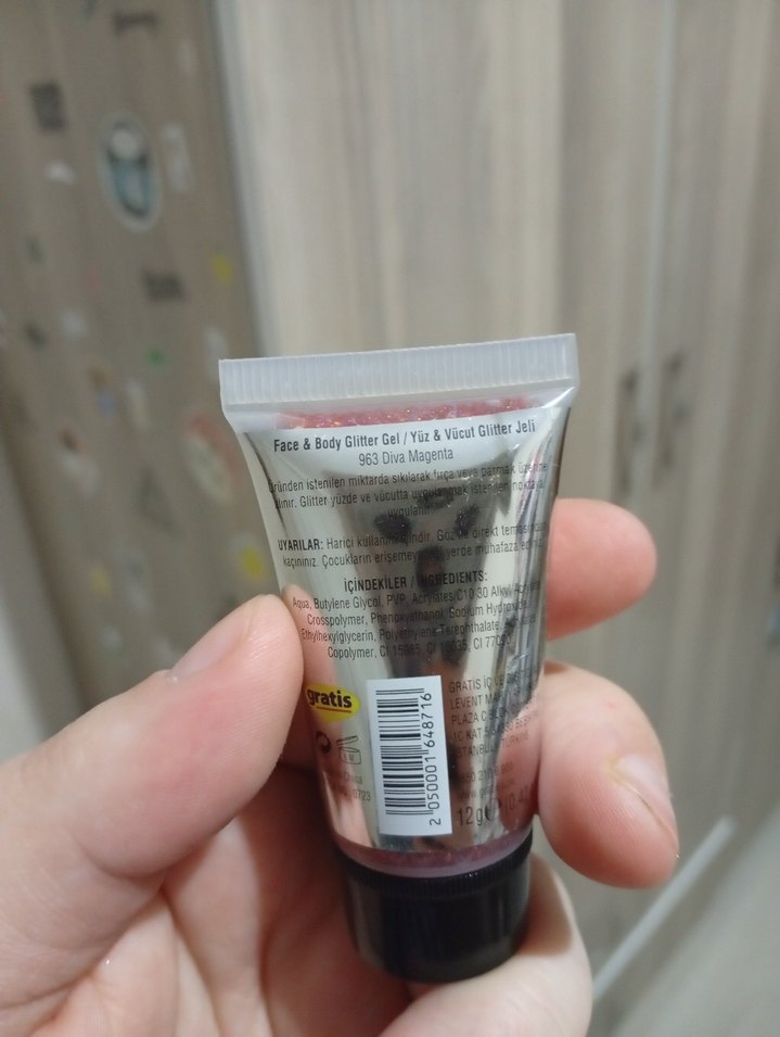 Pembe Parlak Glitter Jel - Görsel 2
