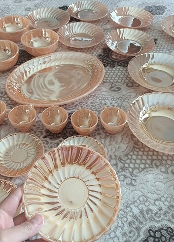 Beden altın Renk Yemek takımı 