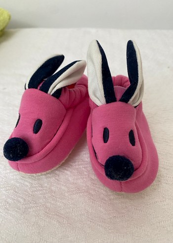 Kız Çocuk Renkli Örgü Tavşanlı Sıcak Panduf - Görsel 4