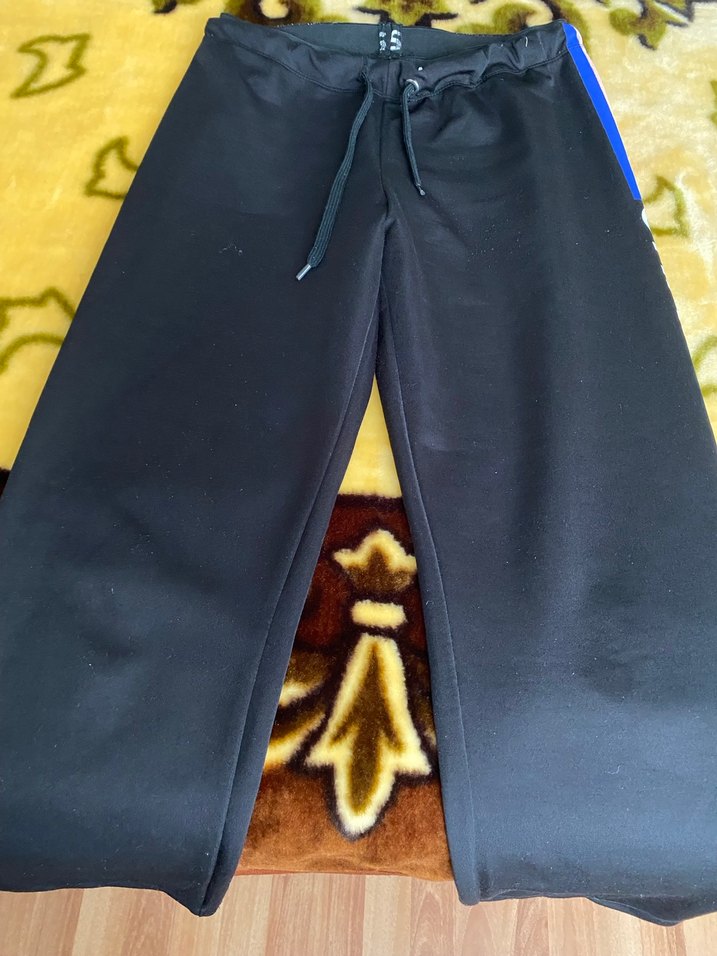 Kadın siyah  Elastik Bel Spor Pantolon - Görsel 5