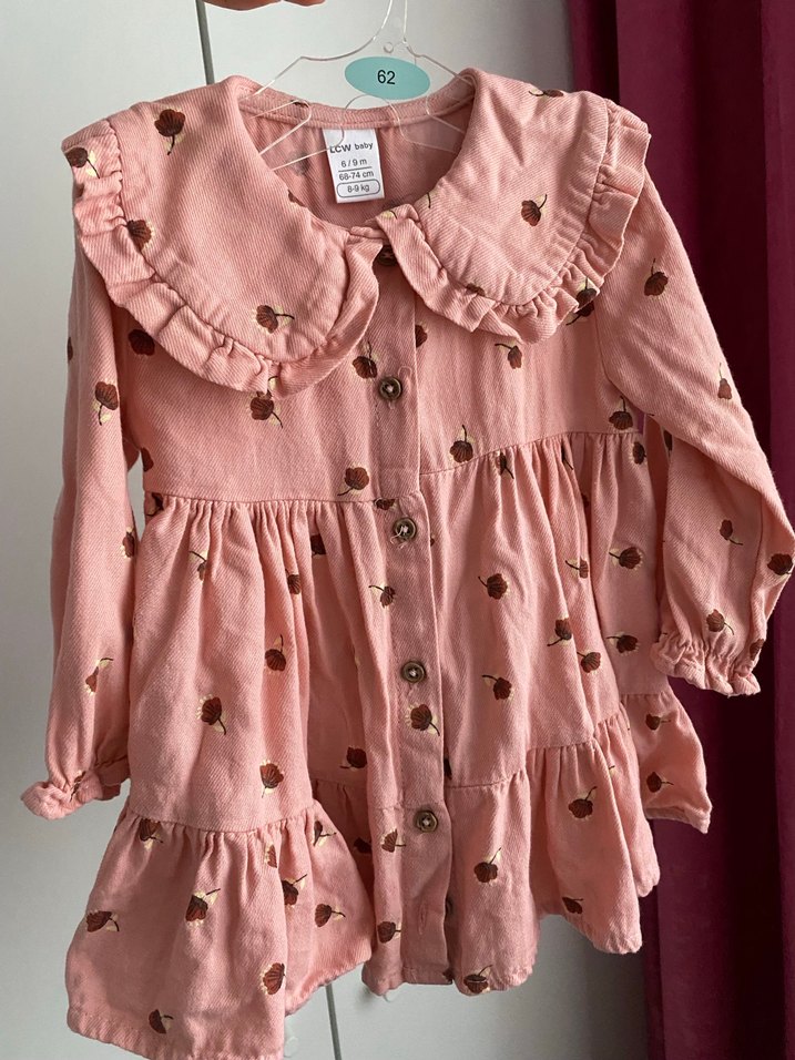 6/9 ay tertemiz kız bebek elbise - Görsel 4