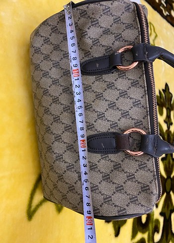 Armine Kahverengi Desenli Deri Kadın Çanta - Görsel 7