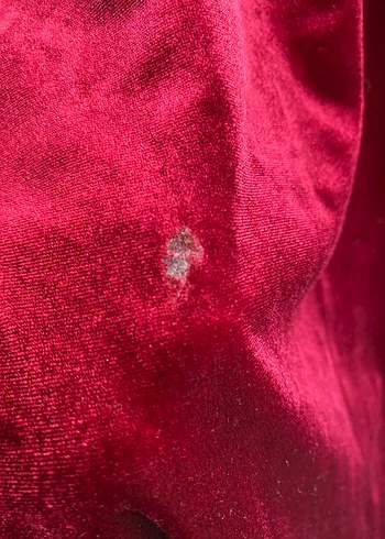 Bordo Kadife Elbise - Görsel 5