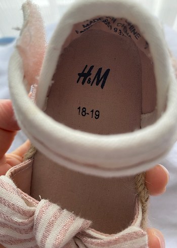 H&M Kız Çocuk Pembe Fiyonklu Sandalet - Görsel 4