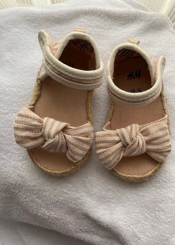 H&M Kız Çocuk Pembe Fiyonklu Sandalet - Görsel 5