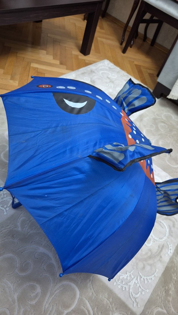 Renkli Pile Detaylı ÇOCUK Şemsiye - Görsel 2