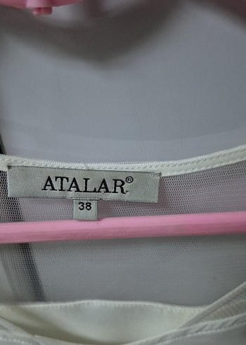 Beyaz Askılı Drapeli Kadın Bluz - Görsel 2