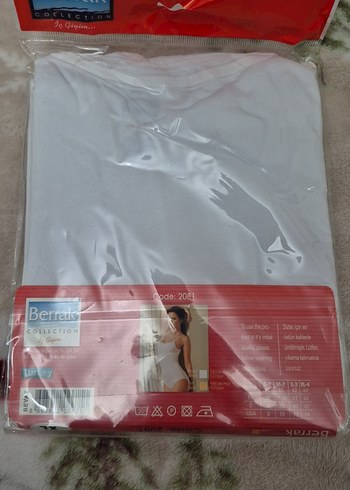 Berrak Beyaz Midi Atlet İç Giyim XL - Görsel 2