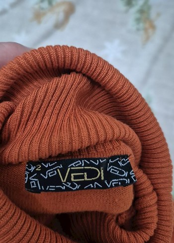 Kadın Kahverengi Triko boğazlı kazak - Görsel 3