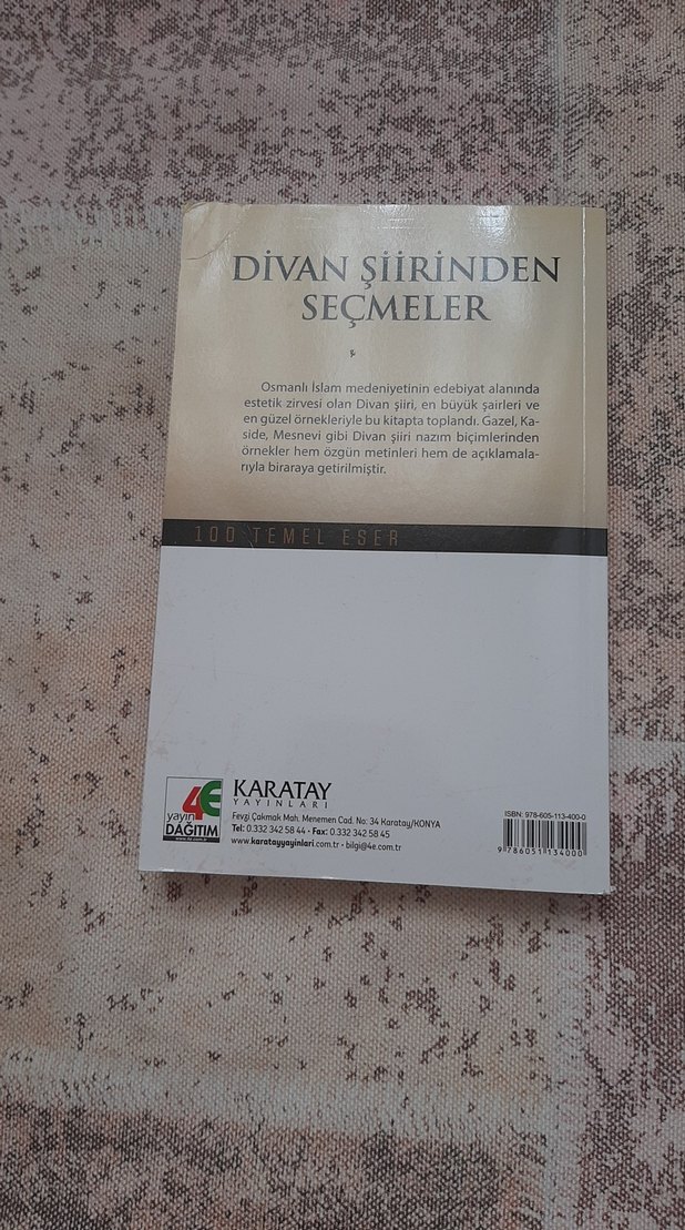 Divan Şiirinden Seçmeler - Karatay - Görsel 3