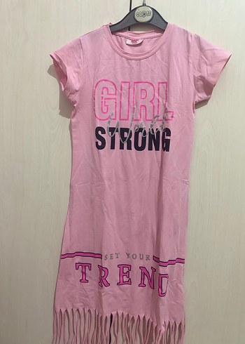 Püsküllü Pembe Kız elbise - Görsel 2