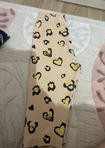 Baskılı Kız Tayt, Pliseli, Sokak Stili - Görsel 2