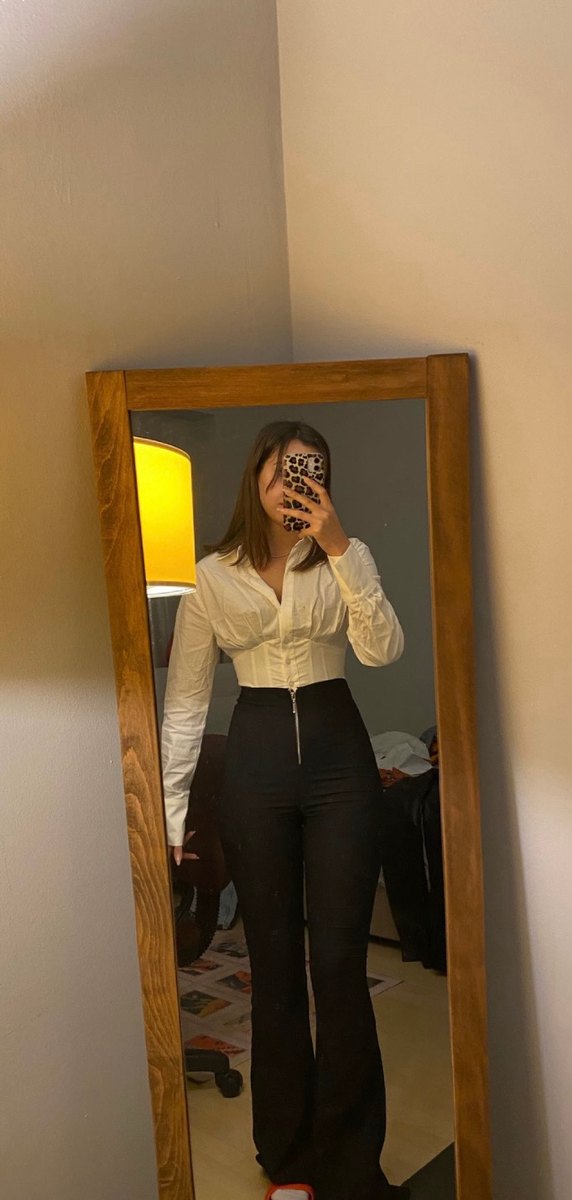 siyah ispanyol kumaş pantolon - Görsel 2