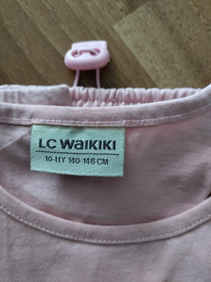 pembe Yan Detaylı sıfır kol tişört - Görsel 3