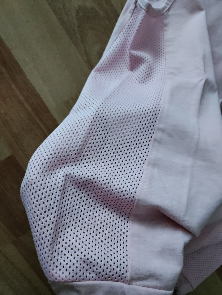 pembe Yan Detaylı sıfır kol tişört - Görsel 4