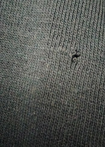 Nakışlı Yaka Detaylı Siyah Triko Elbise - Görsel 5