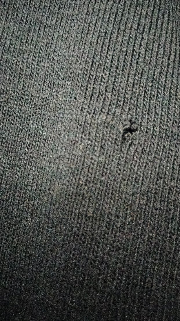 Nakışlı Yaka Detaylı Siyah Triko Elbise - Görsel 5