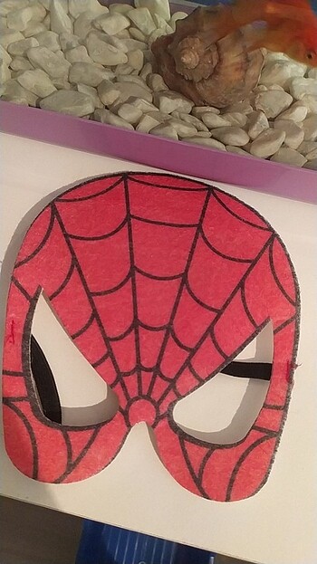 Örümcek adam maskesi keçeden  - Görsel 2