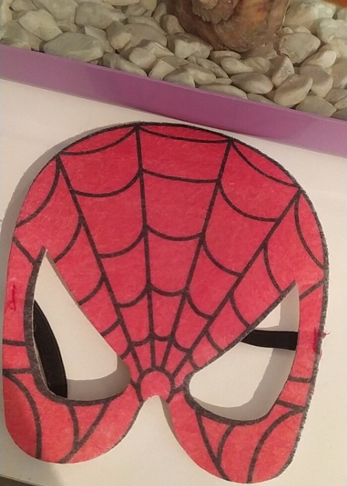 Örümcek adam maskesi keçeden  - Görsel 2