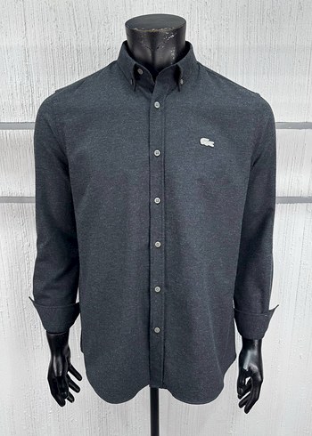 Lacoste Antrasit Gri Klasik Gomlek