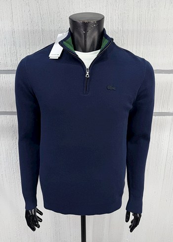Lacoste Lacivert Yarim Fermuarli Erkek Kazak