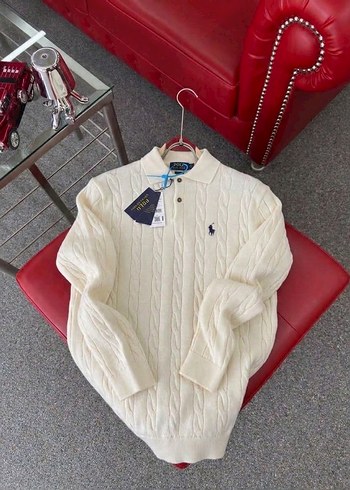 Polo Ralph Lauren Ralph Lauren Ekru Orgu Polo Kazak