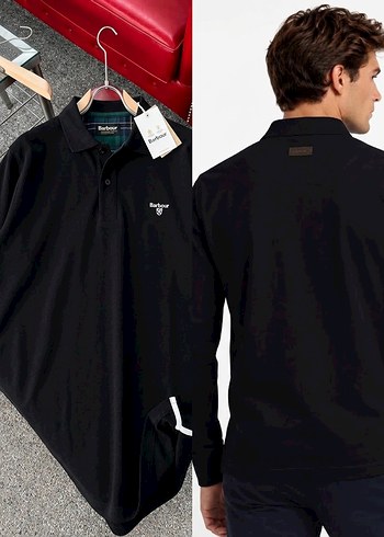 Barbour Siyah Uzun Kollu Polo Tisort