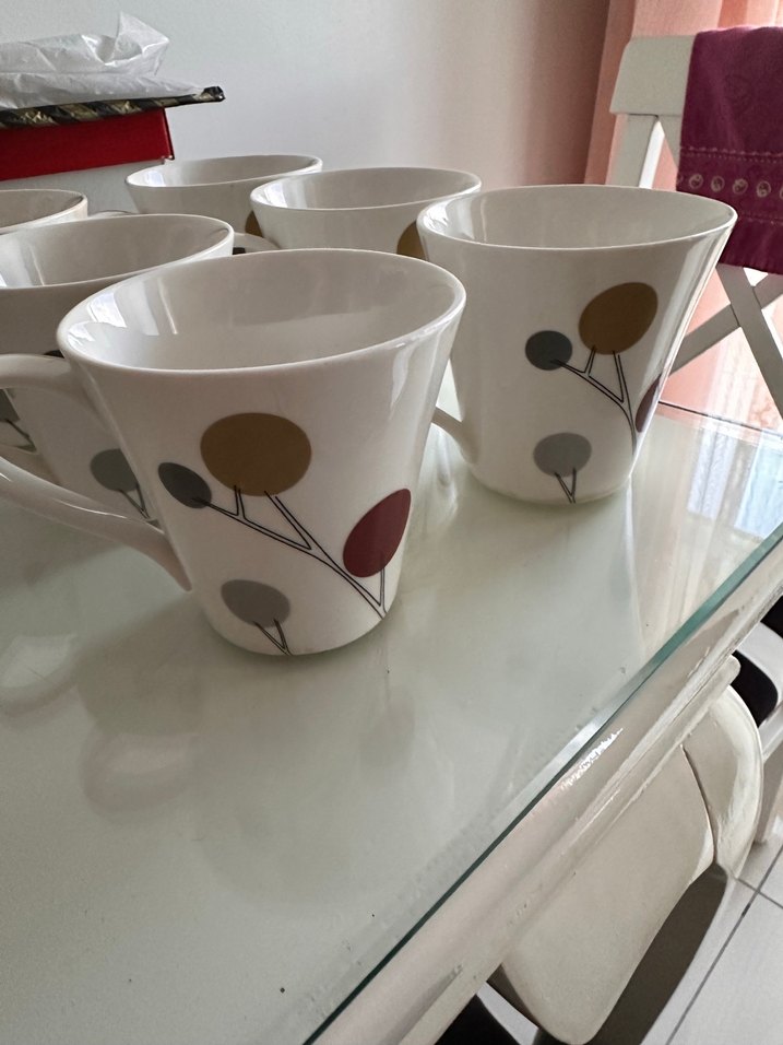 Beyaz Desenli Kupa - Görsel 2