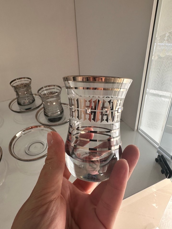 Gri Desenli Çay Takımı - Görsel 2