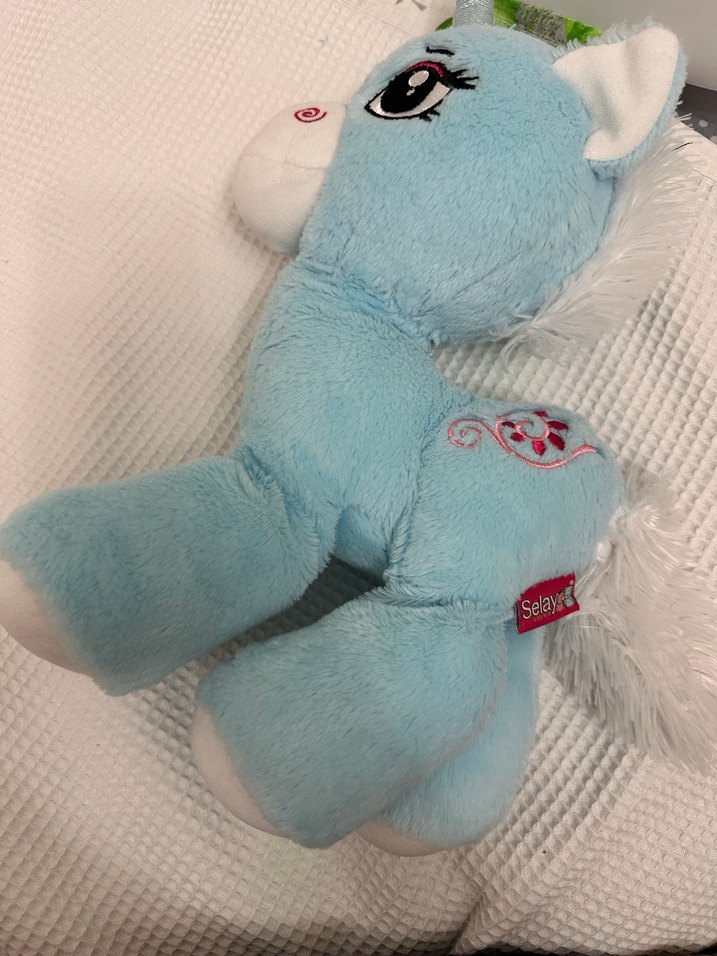 Mavi Peluş Unicorn Oyuncak - Görsel 3