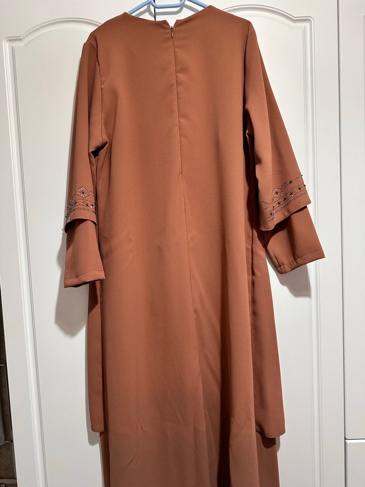 Nakışlı  Uzun Elbise - Görsel 5