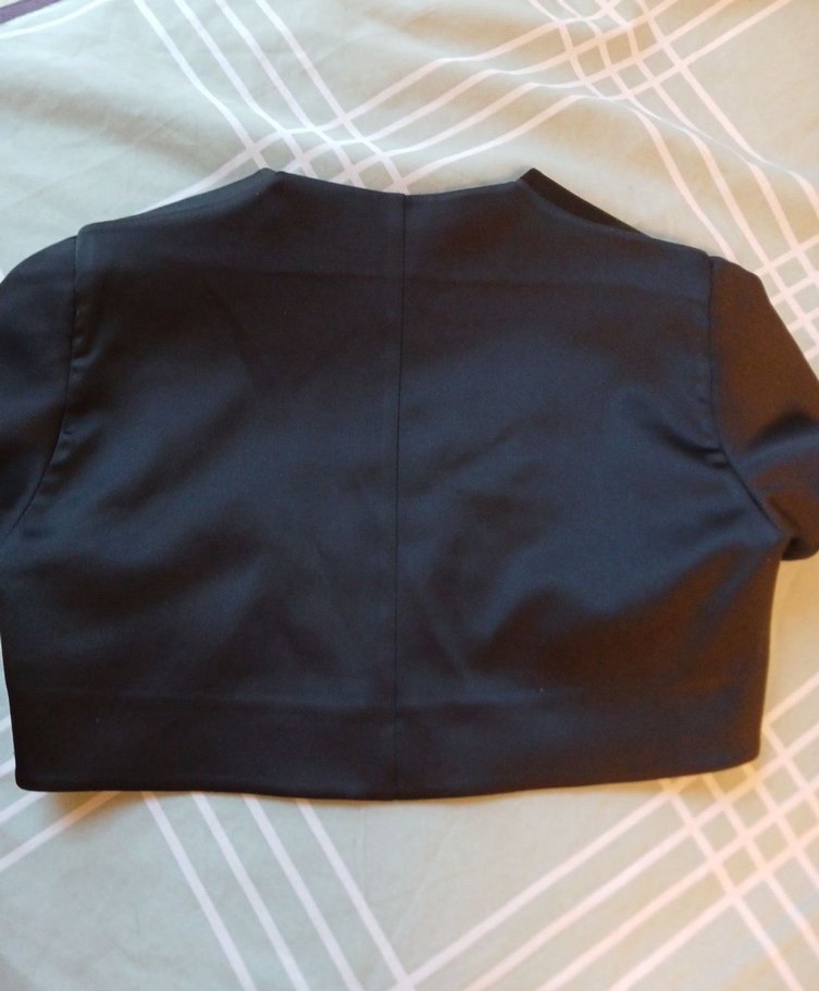 Siyah Drapeli Straplez Bolero cepken - Görsel 2