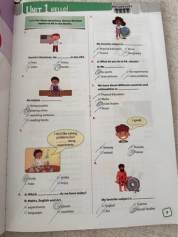 5. Sınıf ingilizce çalışma kitabı