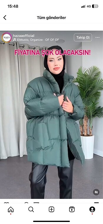 universal Beden siyah Renk Sıfır ürün Oversize şişme mont pofuduk