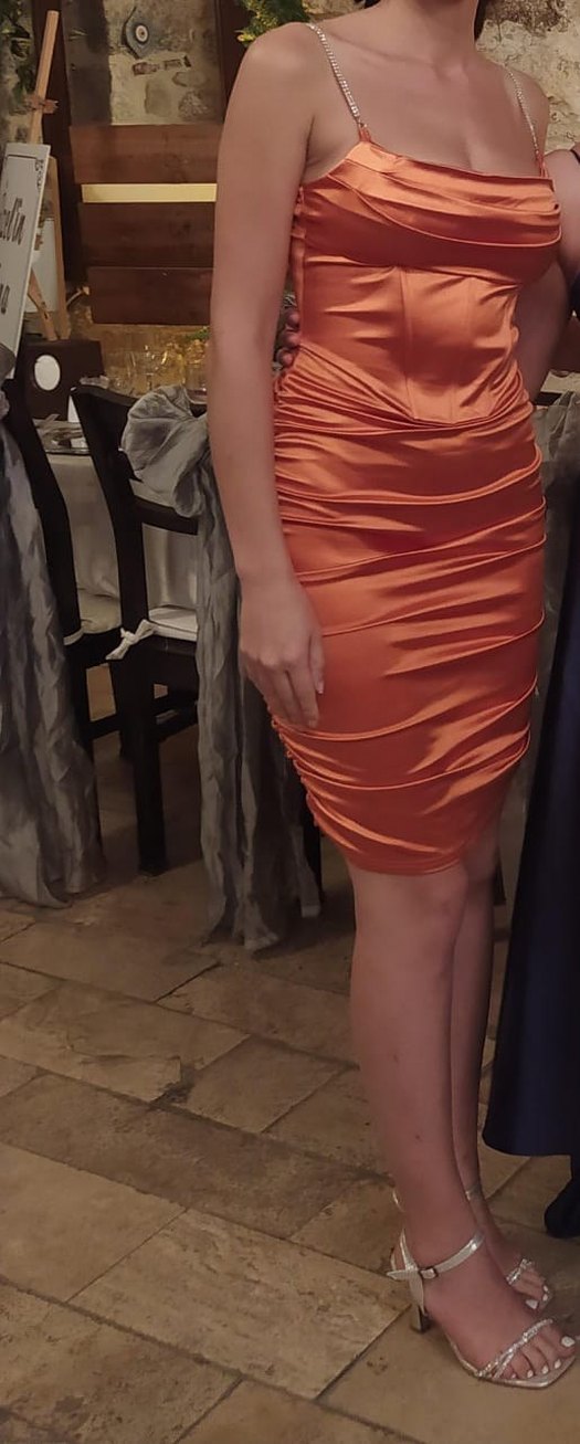 ithal saten elbise - Görsel 2