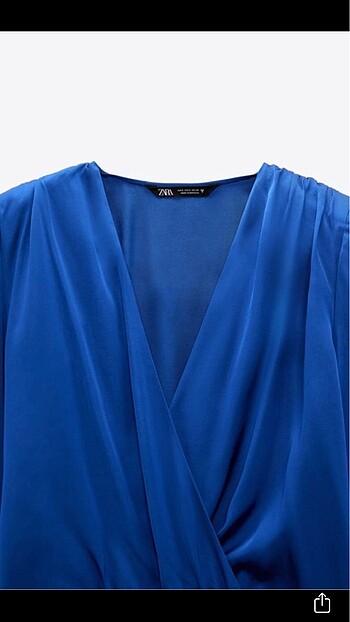 38 Beden lacivert Renk Zara bluz