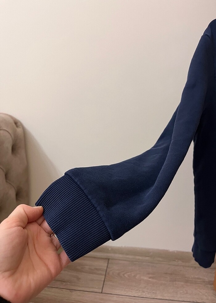 Erkek Mavi sweatshirt - Görsel 2