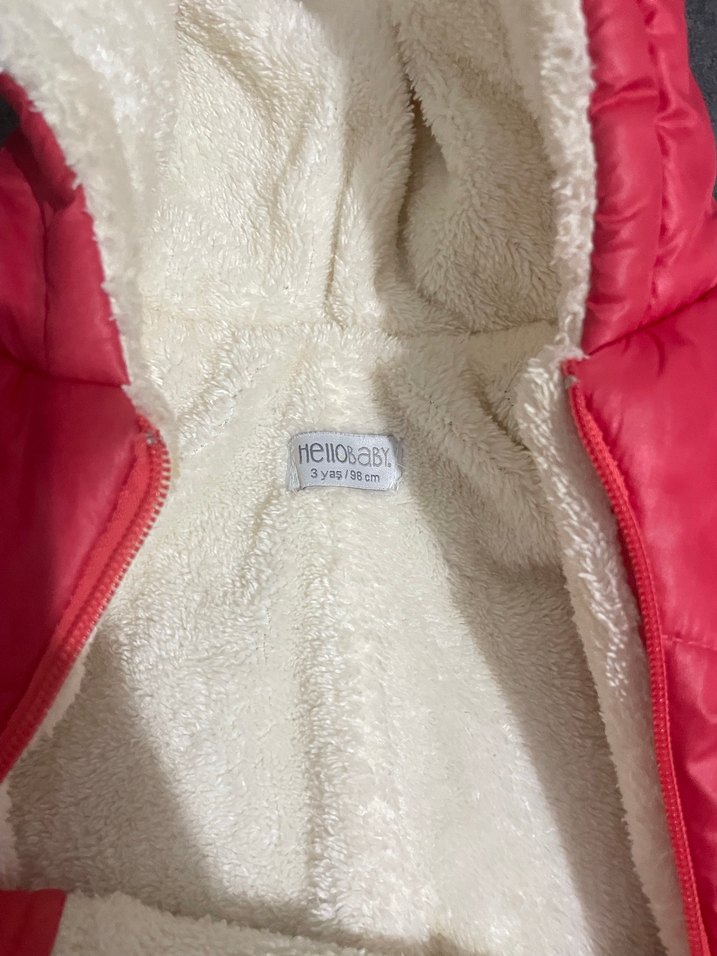 Kürklü Pembe Kız Bebek Kar Tulumu - Görsel 4