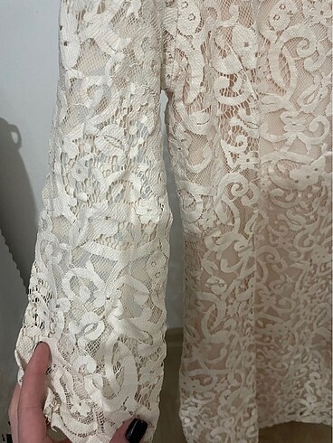 H&M Dantelli elbise