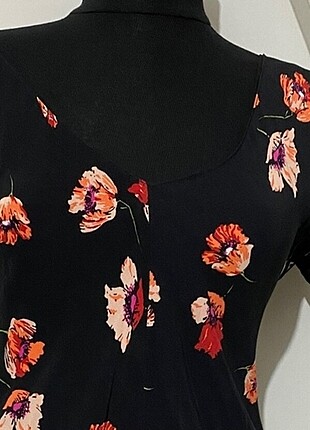 Zara Zara çiçekli Elbise