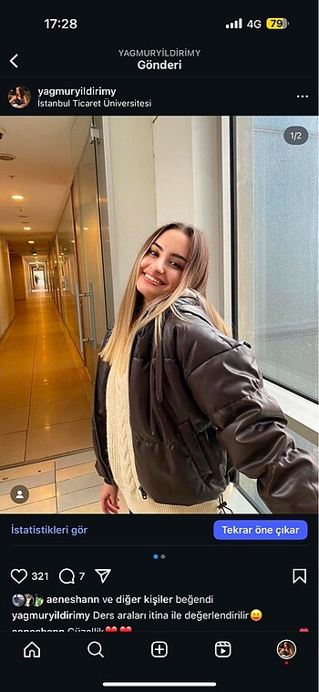 H&M kadın mont